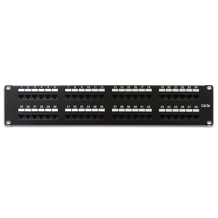 Bestlink Netware CAT5e 110 Type Patch Panel 48-Port 2U Rackmount 102198